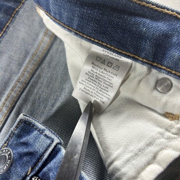 Everlane Mid Rise Straight Women's 27 Regular Jeans Blue‎ Denim - Picture 5 of 9